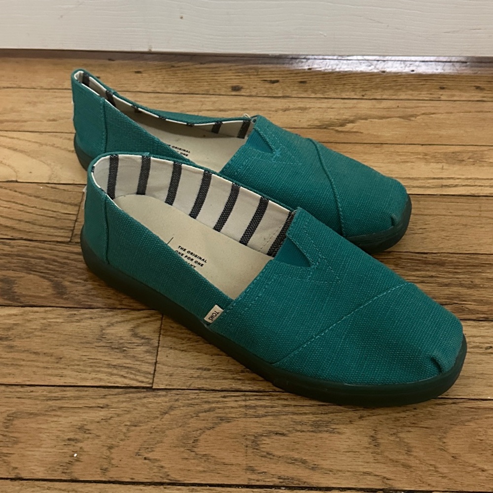Tom’s Teal Alpargatas Plus